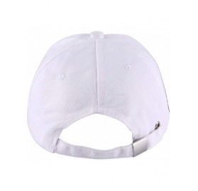 Baseball Caps Embroidered Cotton Baseball Cap Adjustable Snapback Dad Hat - Flamingo White - CK18SUX2407 $13.64