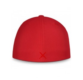 Baseball Caps Spartan Warrior Molon Labe Military Baseball Hat - Red/Red - CG12JA7BLON $28.20