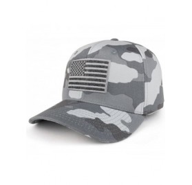 Baseball Caps American Flag Embroidered Camo Tactical Operator Structured Cotton Cap - Urb - C9183QA83MH $18.51
