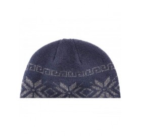 Skullies & Beanies Men's Winter Hat Warm Knitted Wool Thick Beanie Skull Cap for Men Women Gifts - Navy - C5192TRXAHN $19.22