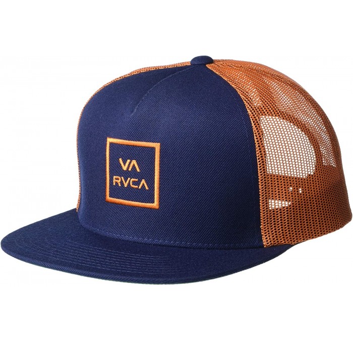 Baseball Caps Va All The Way Trucker Hat - Navy Rust - CO18U04UY72 $30.87