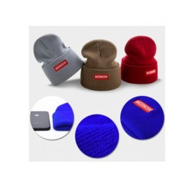 Skullies & Beanies 50% Wool Short Knit Fisherman Beanie for Men Women Winter Cuffed Hats - 6-royal Blue - C318Z34C7LI $9.41