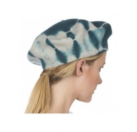 Berets Willow Wool Slouch Beret - Teal - C211MCFLJBH $16.19