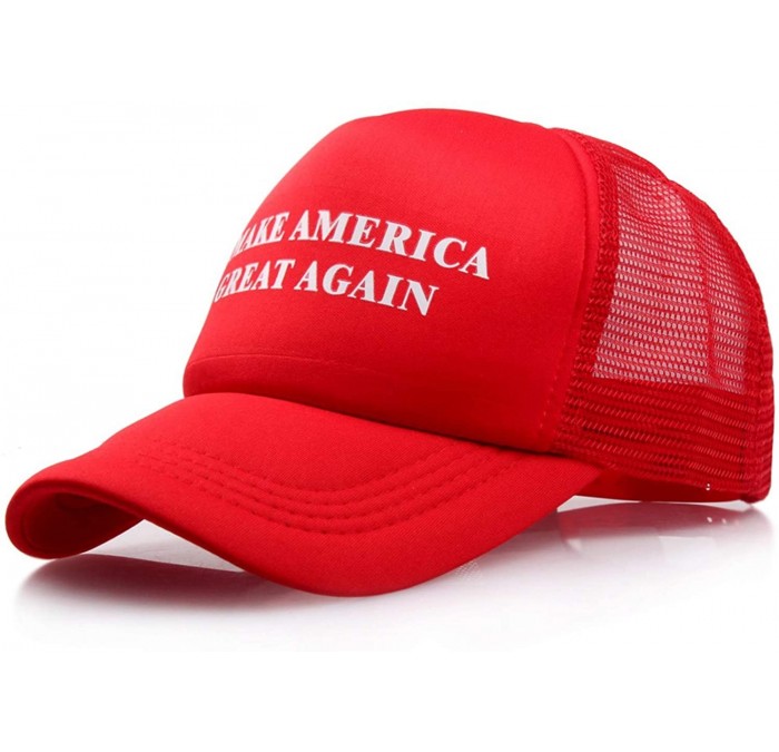 Baseball Caps Trump 2020 Baseball Caps for Men Women- Keep America Great Campaign Embroidered USA Hat - 3 Red Mesh - CP18RE5Q...