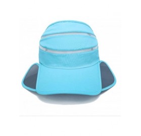 Sun Hats Adjustable Visor Sun Hat Sports Cap Golf Tennis Beach Summer Hats - Blue - CG182OTT4I7 $10.18