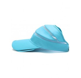 Sun Hats Adjustable Visor Sun Hat Sports Cap Golf Tennis Beach Summer Hats - Blue - CG182OTT4I7 $10.18