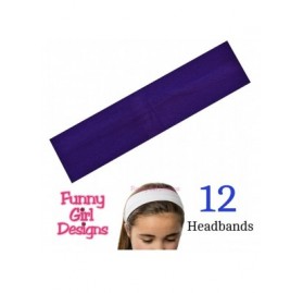 Headbands 1 DOZEN 2 Inch Wide Cotton Stretch Headbands OFFICIAL HEADBANDS - Available - CR11L8HCYSH $18.49