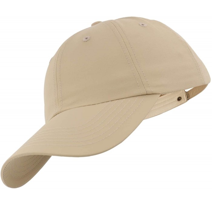 Baseball Caps 7-7 1/2 Quick Dry Breathable Ultralight Running Hat for Sport - Pure - Khaki - CY18UWI9QDE $21.32