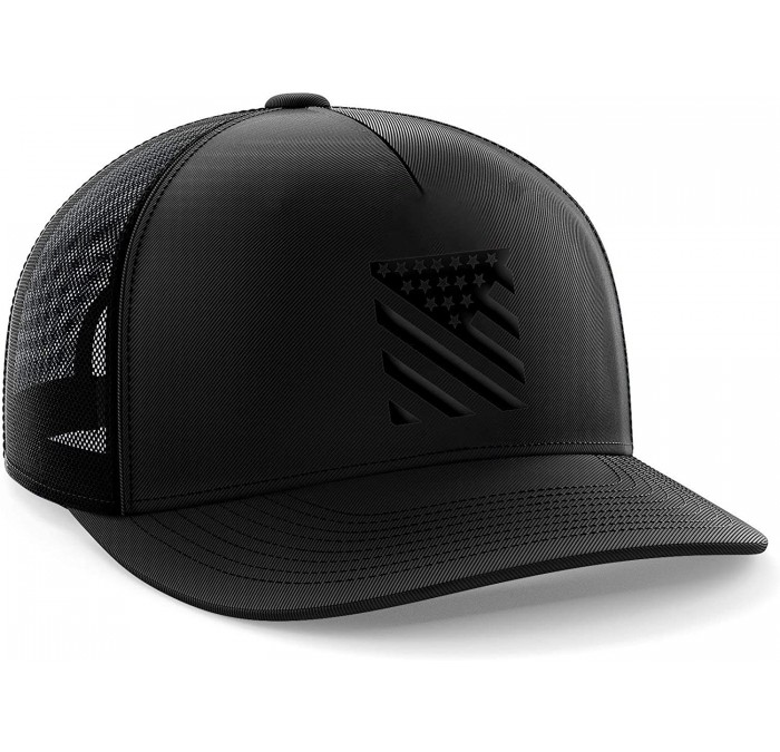 Baseball Caps American Flag Snapback Hat - Embossed Logo American Cap for Men Women Sports Outdoor - Phantom Crest - CU18GTW4...