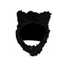 Skullies & Beanies Faux FUR Animal Winter Snow Hat Hoods Black Wolf Ski Ears Unisex - CU11B963PDP $11.11