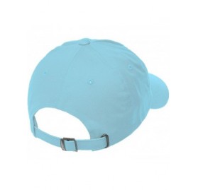Baseball Caps Custom Low Profile Soft Hat Golf Ball On Green Embroidery Business Name Cotton - Aqua - CG18OK5YGHX $19.78