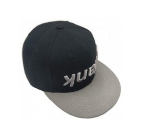Baseball Caps 3D Embossed/Embroidery Letters Baseball Cap - Flat Visor Adjustable Snapback Hats Blank Caps - Pdank-gray&black...