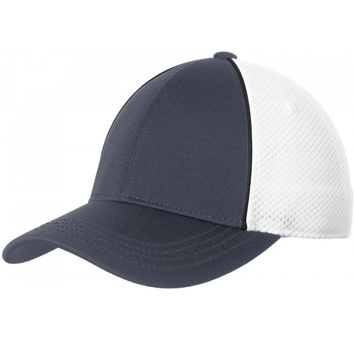 Baseball Caps Piped Mesh Back Cap. STC29 - Black/Graphite/White - CQ17YDAMHKT $21.21