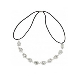 Headbands Pave Bridal Glam Braided Bling Stretch Headband - CC11QS4TWCB $10.29