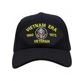 Baseball Caps US Military - Vietnam Era Veteran Hat/Ballcap Adjustable One Size Fits Most - Black - C5180K7ADME $28.80