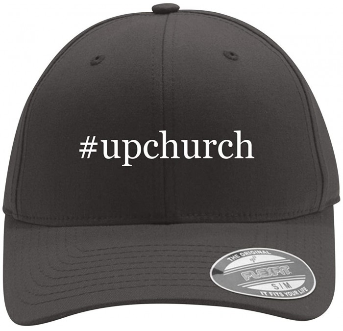 Baseball Caps Upchurch - Men's Hashtag Flexfit Baseball Cap Hat - Dark Grey - CD18WY02AMW $35.32