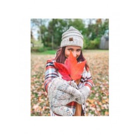 Skullies & Beanies Oversized Slouchy Beanie Bundled with Matching Infinity Scarf - A Confetti Oatmeal Design - CH188YRN5WQ $2...