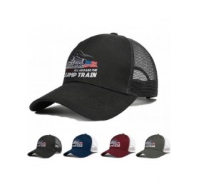 Baseball Caps Trump Train 2020 American Fl-ag Hat Men's Visors Cap Adjustable Baseball Cap - Black - CK18Y5Y0AIG $15.32