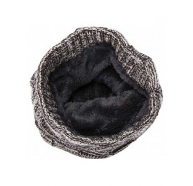 Skullies & Beanies Winter Warm Knitting Hats Wool Warm Hat Daily Slouchy hats Beanie Skull Cap - Brown - CX187DDTSXI $9.57