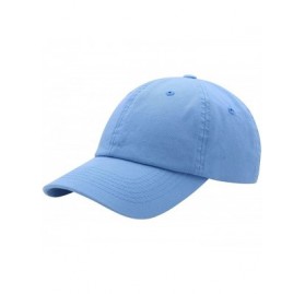Baseball Caps Baseball Cap Men Women-Cotton Dad Hat Plain - Sky Blue - CA12MZU8V31 $10.48