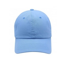 Baseball Caps Baseball Cap Men Women-Cotton Dad Hat Plain - Sky Blue - CA12MZU8V31 $10.48