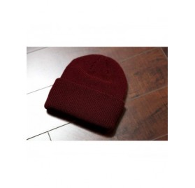 Skullies & Beanies Quality Warm Knit Winter Soft Solid Color Beanie 9" Cuffed Adjustable Men Women Unisex Winter Hat 6013S - ...