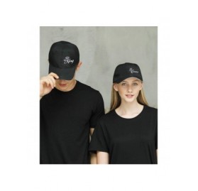 Baseball Caps King Queen Hats Matching Snapbacks Hip Hop Hats Couples Snapback Caps Adjustable - Black-2 - C818TY299OO $29.08