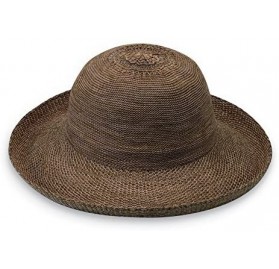 Sun Hats Women's Victoria Sun Hat - Ultra Lightweight- Packable- Broad Brim- Modern Style- Designed in Australia - Suede - CE...