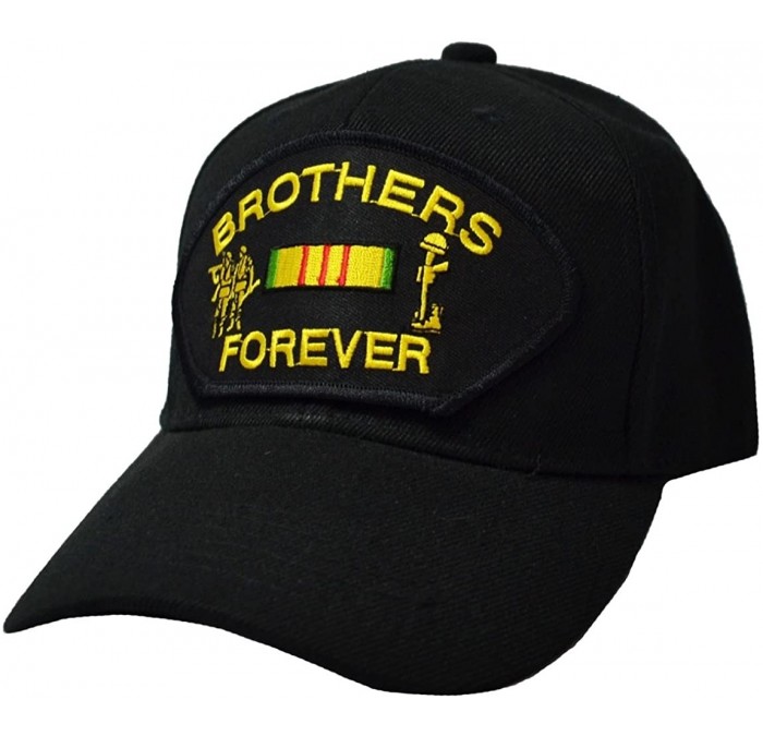 Baseball Caps Brothers Forever Vietnam Veteran Hat Black - CG17YY3EH4O $42.27
