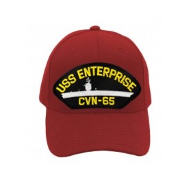 Baseball Caps USS Enterprise CVN-65 Hat/Ballcap Adjustable One Size Fits Most - Red - CM18SGUMT23 $18.27