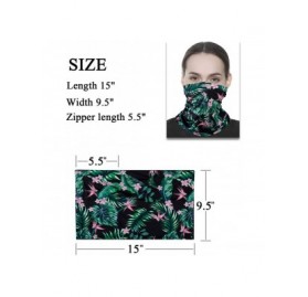 Balaclavas 12PCS Neck Gaiters with Filters- Bandana Face Mask Scarf Face Cover for Women Men - Green - CE199OYK7AH $14.46