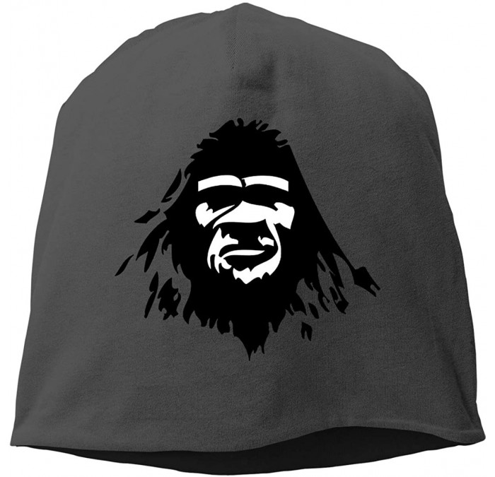 Skullies & Beanies USA Bigfoot Sasquatch Yeti Head Skull Cap Helmet Liner Beanie Cap for Men Hip Hop Hedging Head Hat - Black...