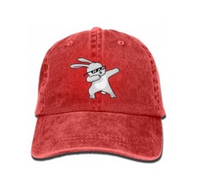 Baseball Caps Cowboy Hat Cap For Men Women Dabbing Easter Bunny - Red - CV18CEMTDCR $11.91