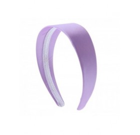 Headbands Lavender 2 Inch Wide Satin Hard Headband with No Teeth (Motique Accessories) - Lavender - CC128HUU6NR $10.10