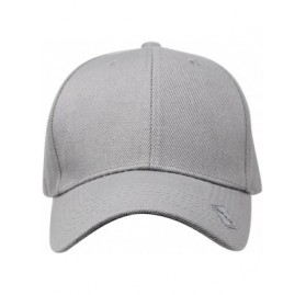Baseball Caps Baseball Hat Adjustable Blank Cap Mid Profile Structured Baseball Cap - Ball Cap Charcoal - CD18IKGW942 $7.45