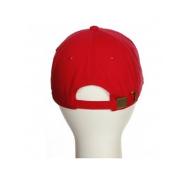 Baseball Caps Customized Letter Intial Baseball Hat A to Z Team Colors- Red Cap White Black - Letter L - CX18ET7235I $12.99