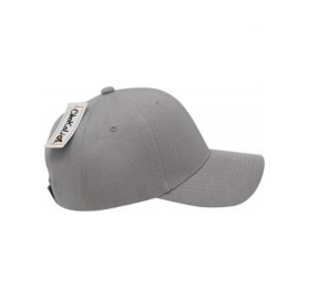 Baseball Caps Baseball Hat Adjustable Blank Cap Mid Profile Structured Baseball Cap - Ball Cap Charcoal - CD18IKGW942 $7.45