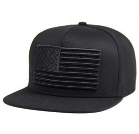 Baseball Caps Men Women Custom Flat Visor Snaoback Hat Graphic Print Design Adjustable Baseball Caps - Black - CT18GET60LM $1...