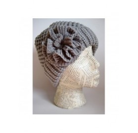 Skullies & Beanies Winter Hat for Women Girl Teen's Winter Thick Knit Beanie Ski Hat M-10A - Charcoal - CQ11Q7V0W9H $19.51