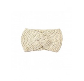 Cold Weather Headbands Women's Soft Knitted Winter Headband Head Wrap Ear Warmer (Chenille-Ivory) - Chenille-Ivory - CB18IXDW...
