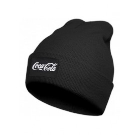 Skullies & Beanies The Coca Cola Logo Cuffed Beanie Knit Hat Skull Beanies Cap Knit Caps for Men Women - Gray-3 - C218A9OLEDM...