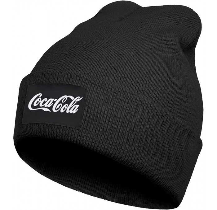 Skullies & Beanies The Coca Cola Logo Cuffed Beanie Knit Hat Skull Beanies Cap Knit Caps for Men Women - Gray-3 - C218A9OLEDM...