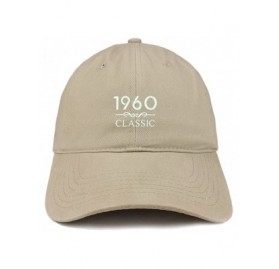 Baseball Caps Classic 1960 Embroidered Retro Soft Cotton Baseball Cap - Khaki - CD18CO907SD $14.09