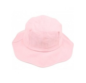 Sun Hats Women Sun Hats UV Protection Wide Brim Foldable Bucket Hat Beach Hat - Pink - CT18E9XO4S0 $21.64