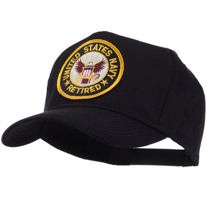 Baseball Caps Retired Embroidered Military Patch Cap - Us Navy - CI11FITNAN3 $26.62