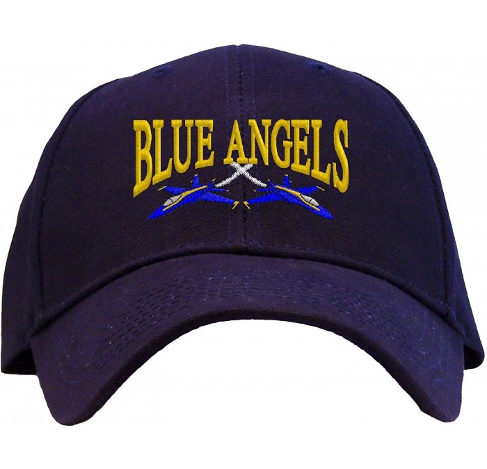 Baseball Caps U.S. Navy Blue Angels Embroidered Pro Sport Baseball Cap - A Navy - CV180SQEC30 $35.34