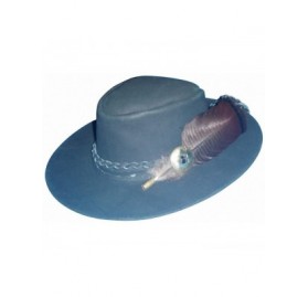 Cowboy Hats Mountain Man Jeremiah Johnson Wanderlust Brown Leather Cowboy Hat - Black - CU11N3BH0HB $78.96