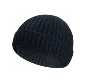 Skullies & Beanies Wool Knit Trawler Beanie Hat- Short Fisherman Skullcap Knit Cuff Beanie Cap for Men/Women Daily Wearing - ...