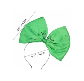 Headbands Women Huge Bow Headband Cute Bowknot Hair Hoop for Halloween Cosplay - Green - C4186U6OTX5 $13.31