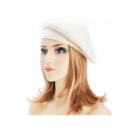 Berets Womens French Beret Hat Reversible Knitted Thickened Warm Cap for Ladies Girls - Mw - CL18I6IIDLC $11.46